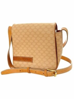 Authentic Celine Macadam triomphe vintage crossbody shoulder old money flap bag